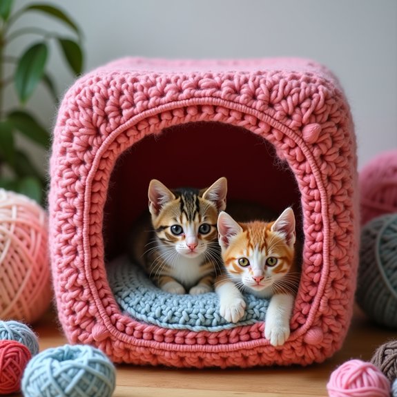 chic feline sleeping space