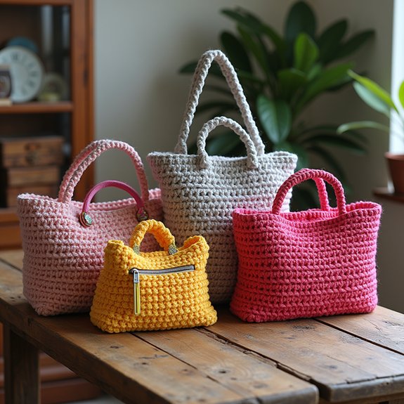chic handmade crochet bags