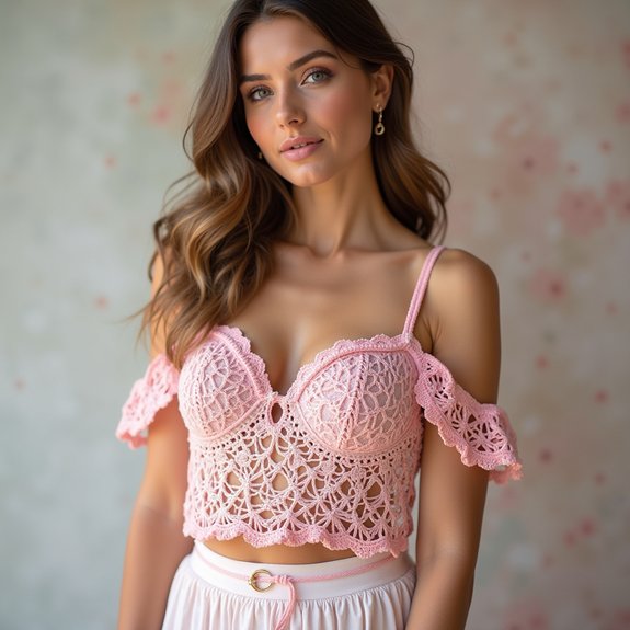 chic off shoulder design