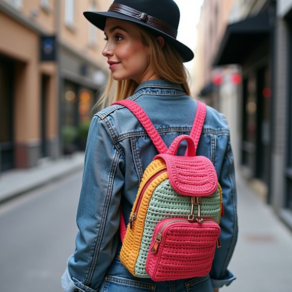 chic small crochet bag