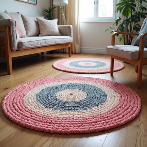 circular area floor coverings