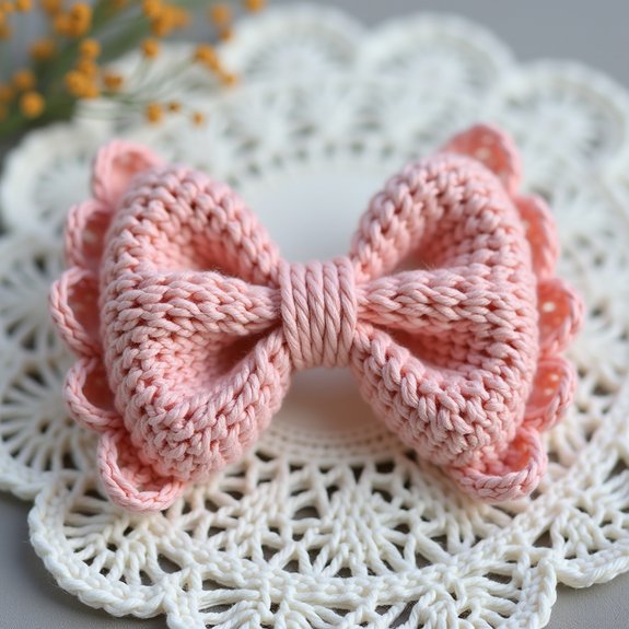 classic crochet bow design