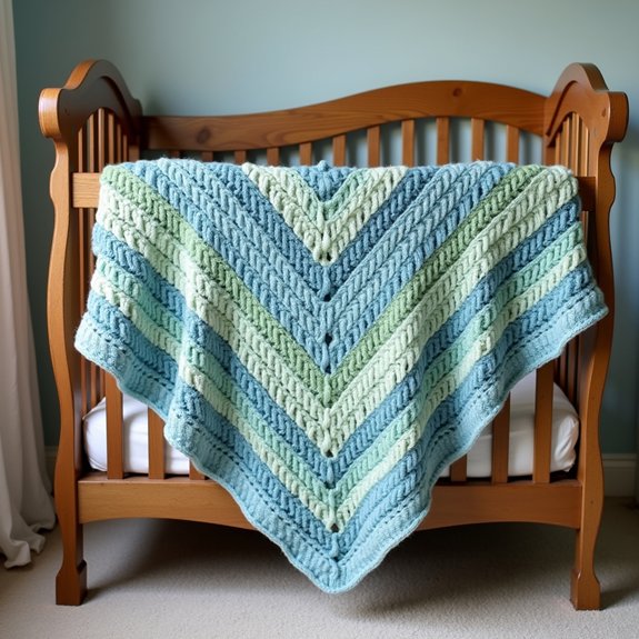 classic crochet wave design