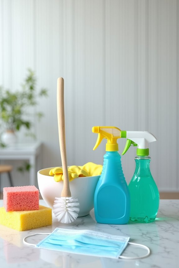 cleaning supplies and safety