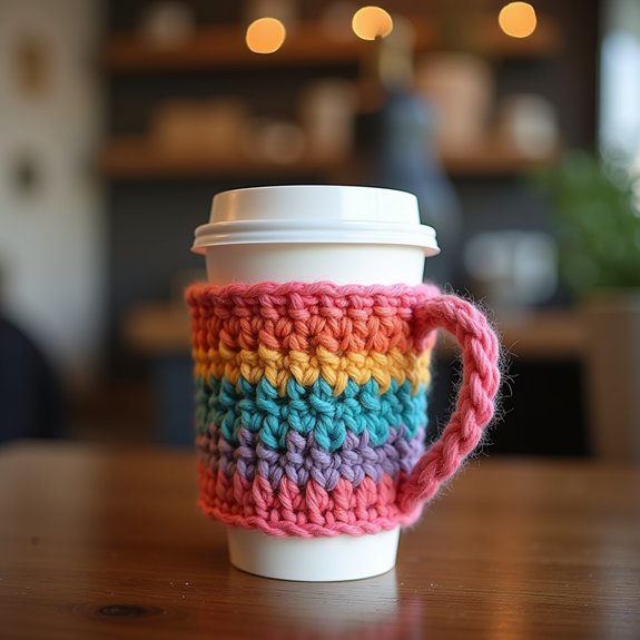 coffee cup holder with handle