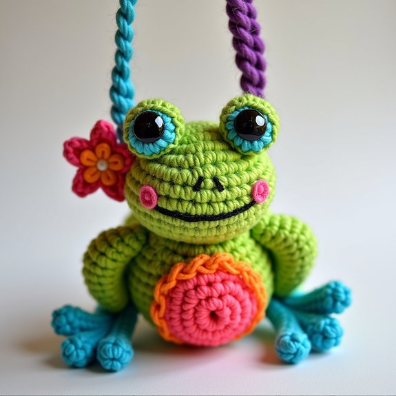 colorful amphibian accessory charm