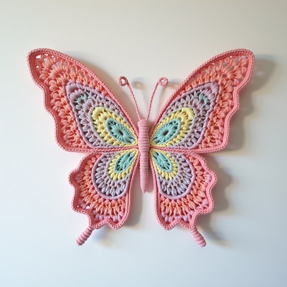 colorful butterfly decoration display