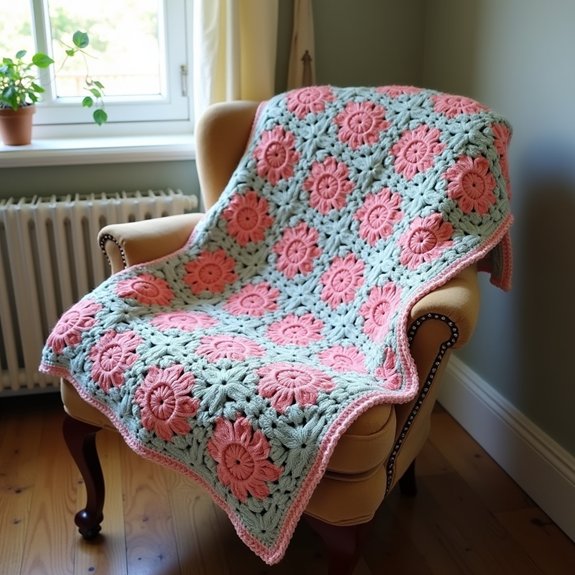 colorful crochet blanket design