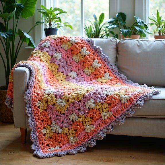 colorful crochet blanket pattern