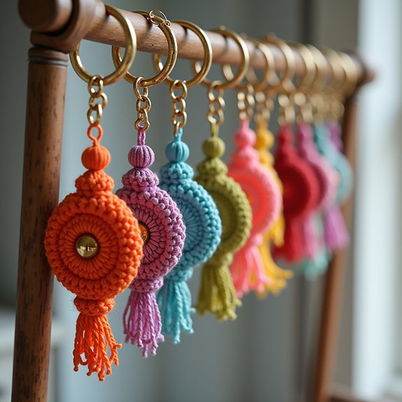 colorful decorative key accessories