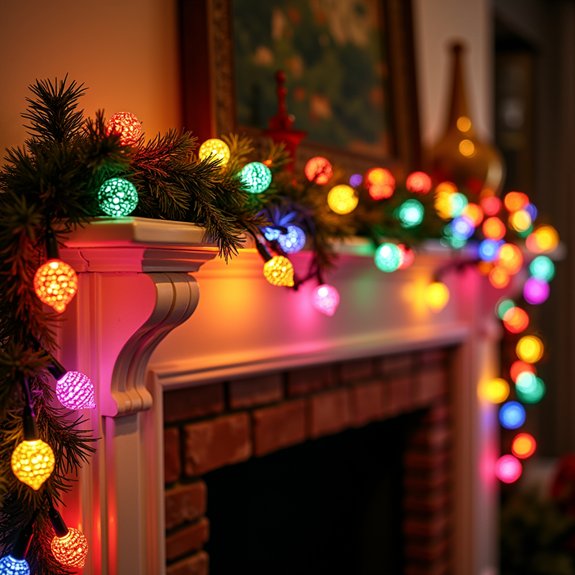 colorful decorative light strands