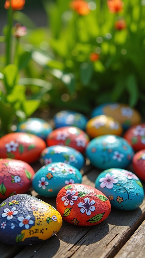colorful decorative stone art