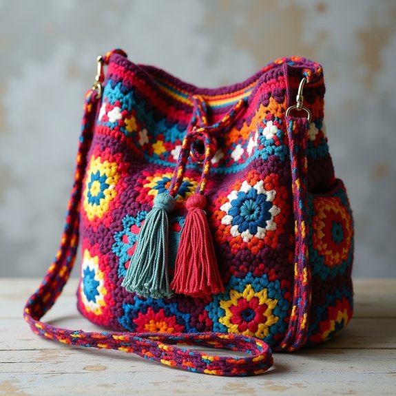 colorful eclectic handbag design