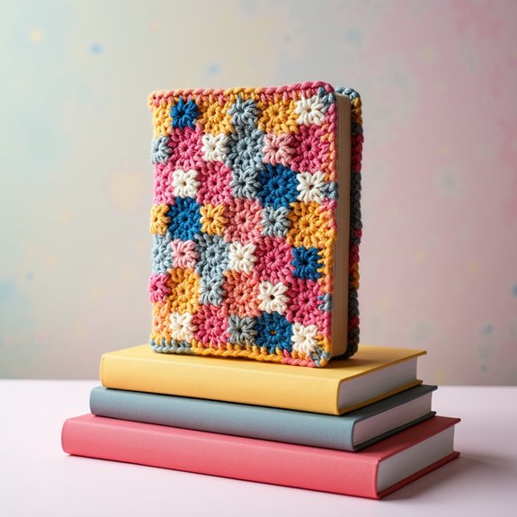 colorful fabric book cover