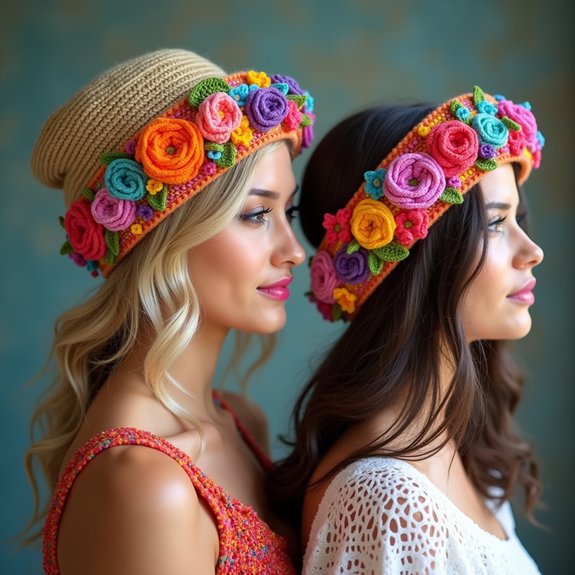 colorful festival accessory hat