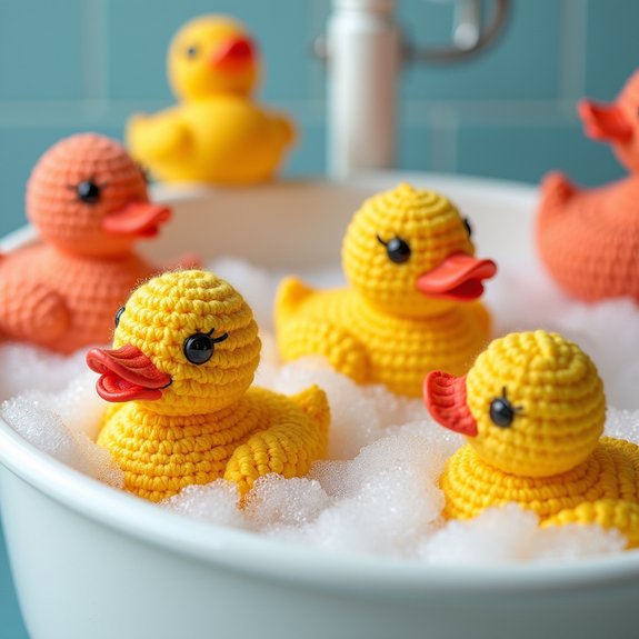 colorful floating duck toy
