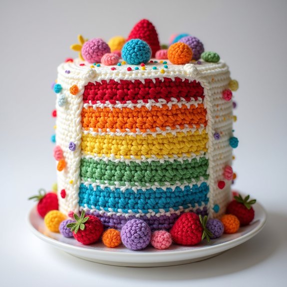 colorful fun layered dessert
