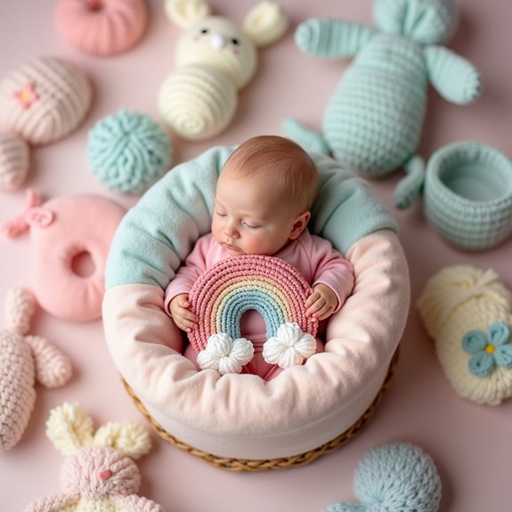 colorful handmade baby toy