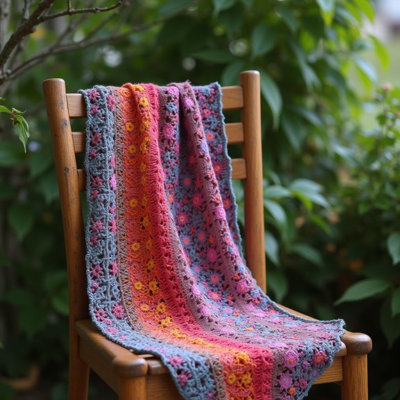 colorful handmade crochet accessory