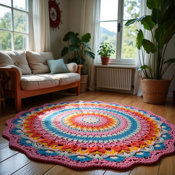 colorful handmade crochet design