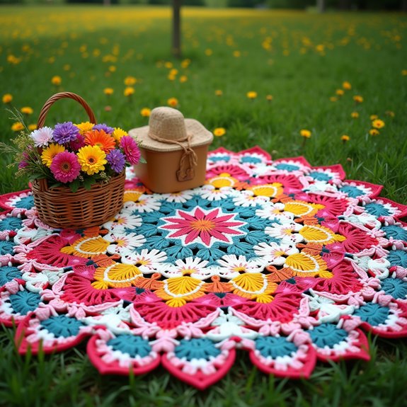 colorful handmade outdoor blankets