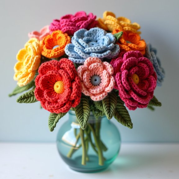 colorful holiday flower assortment