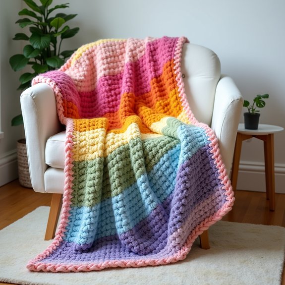 colorful inclusive comfort blanket