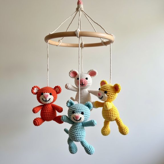 colorful infant mobile designs