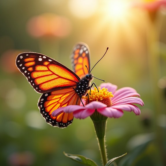 colorful outdoor butterfly decor