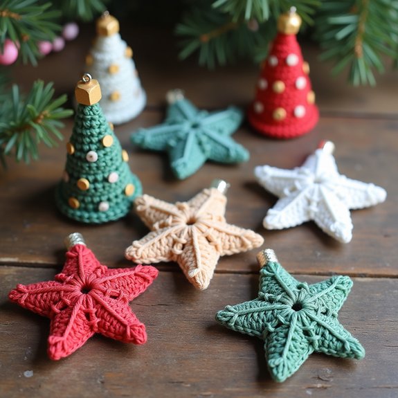 colorful seasonal decorations displayed