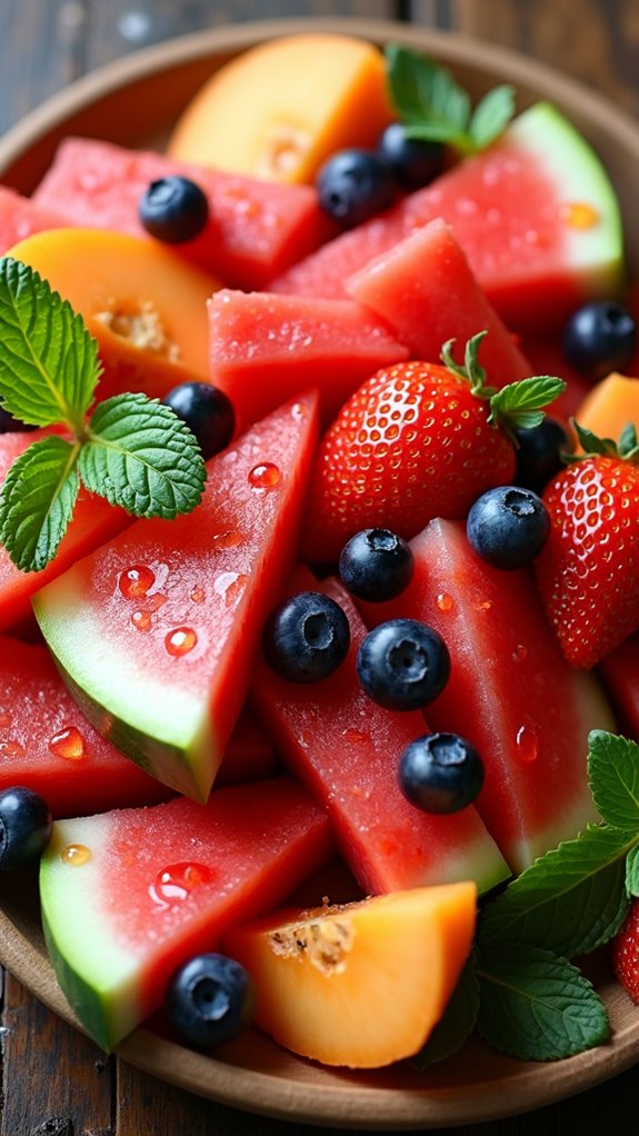 colorful seasonal fruit medley