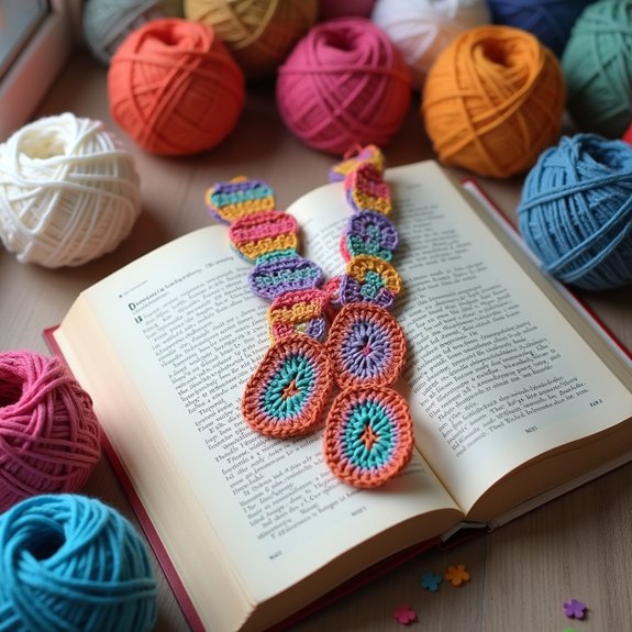 colorful striped reading accessory
