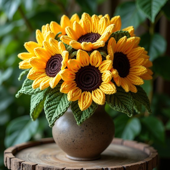 colorful sunflower floral display
