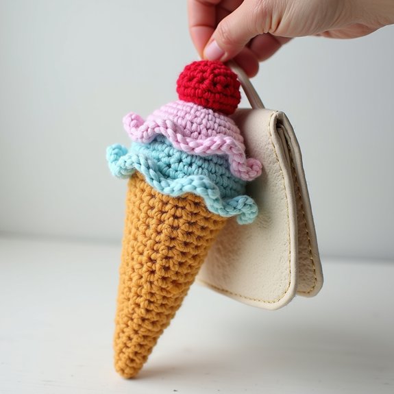 colorful whimsical ice cream