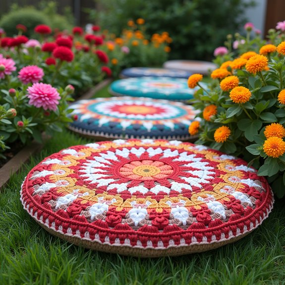 comfortable crochet seat cushions