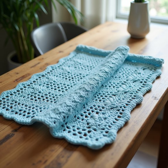 cool colored kitchen cloth