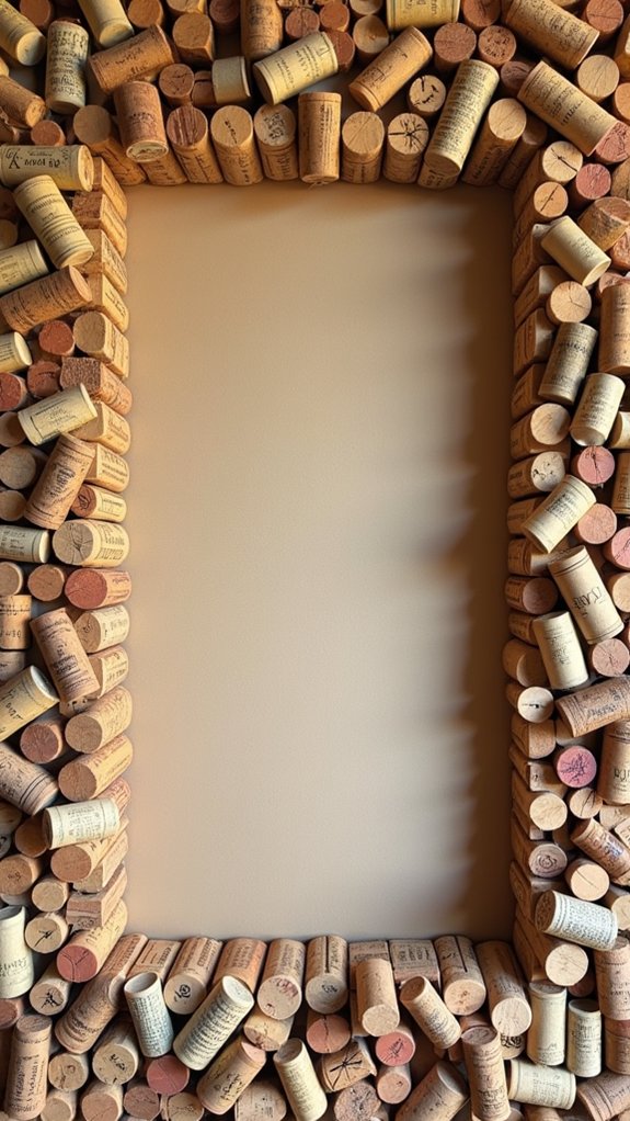 corkboard made from wine corks