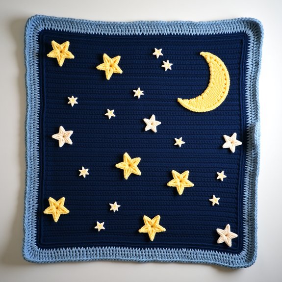 cosmic inspired cozy blanket