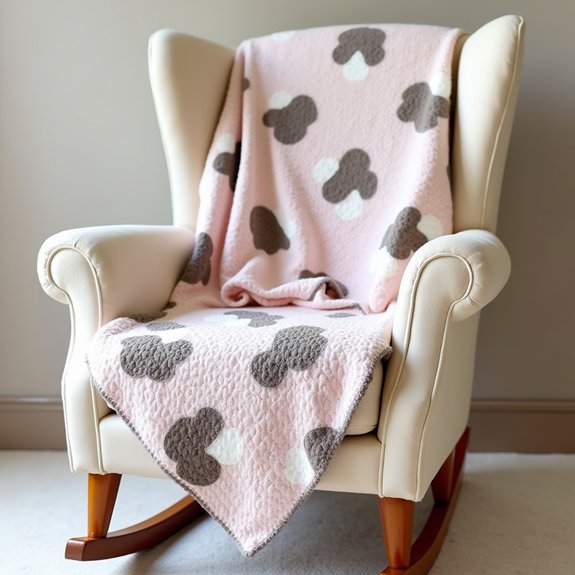 cow themed baby blanket