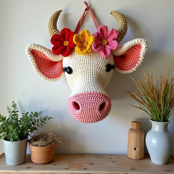 cow themed decorative wall art