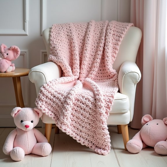 cozy affectionate heart patterned blanket