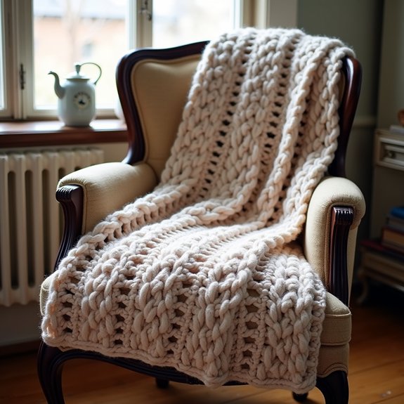cozy chunky scarf blanket