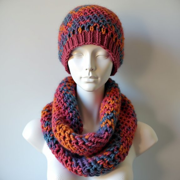 cozy circular scarf cap