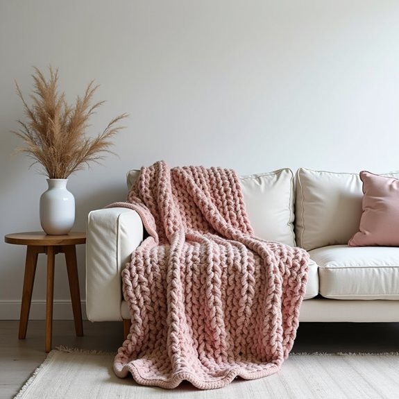 cozy contemporary oversized blanket