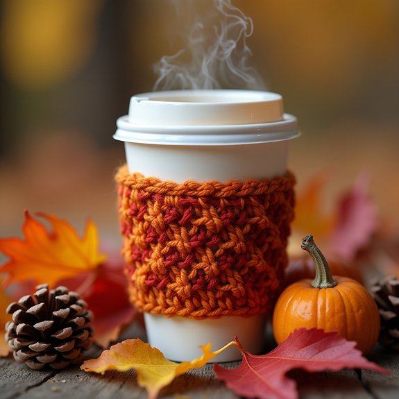 cozy crochet coffee sleeve