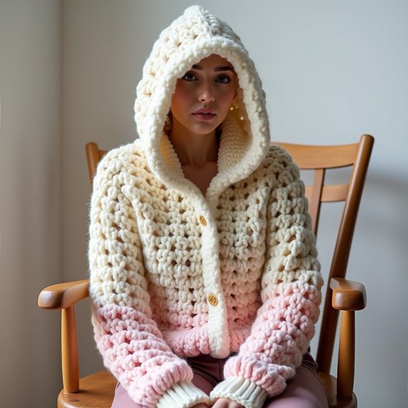 cozy crochet hoodie design