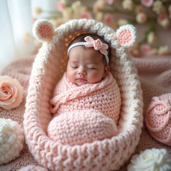 cozy crochet newborn wrap