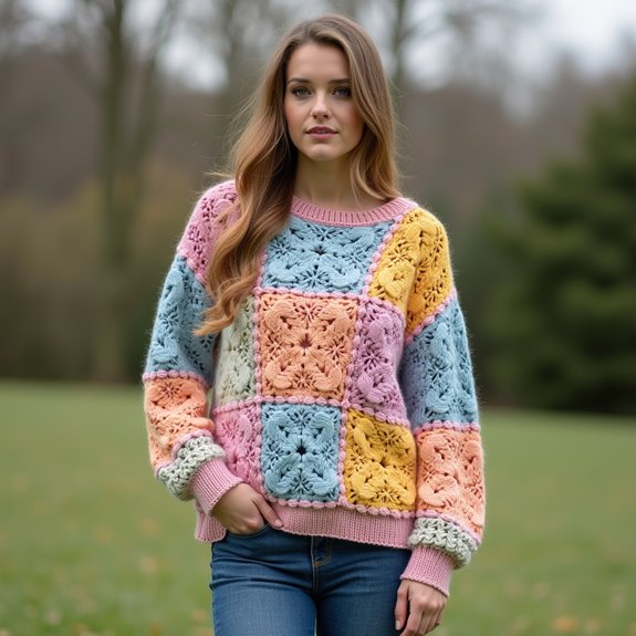 cozy crochet pullover design