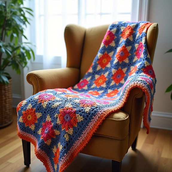 cozy crochet square blanket