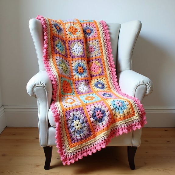 cozy crochet square blanket